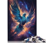 Jigsaws Puzzles 500 Pieces Adult Puzzle Galaxy Phoenix Bird Puzzles Jigsaws Art Diy Game Gift Toy Family Game 500pcs (52x38cm)