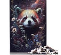 Jigsaws Puzzles 500 Pieces Adult Puzzle Galaxy Red Panda Flower Puzzles Jigsaws Art Diy Game Gift Toy Family Game 500pcs (52x38cm)