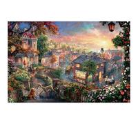 Jigsaws Puzzles for Adults,1000 Piece Jigsaws Challenging Puzzle Games for adult,Educational Games Beautiful Decoration Puzzle,Tranquil Village