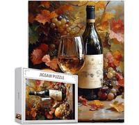 Jigsaws Puzzles for Adults 1314 pcs Pieces, Retro Puzzle Wine Glass Pattern Design, Wooden Puzzle Educational Games Challenging, DIY Adult Crafts with Gift Box, Home Room Wall Decor, 30x20in, Model748