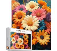 Jigsaws Puzzles for Adults 2000 pcs Pieces, Daisy Puzzle Flower Pattern Design, Wooden Puzzle Educational Games Challenging Adult Crafts with Gift Box Packaging, Home Room Wall Decor, 40x28in,Model601