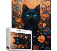 Jigsaws Puzzles for Adults 3000 pcs Pieces, Cat Puzzle Flowers Pattern Design, Wooden Puzzle Educational Games Challenging Adult Crafts with Gift Box Packaging, Home Room Wall Decor, 48x32in, Model655