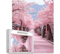 Jigsaws Puzzles for Adults 5000 pcs Pieces, Cherry Blossoms Puzzle Street Pattern Design, Wooden Puzzle Educational Games Challenging, DIY Adult Crafts, Home Room Wall Decor, 62x42in, Model811