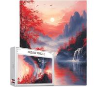 Jigsaws Puzzles for Adults 5000 pcs Pieces, Japan Puzzle Landscape Pattern Design, Wooden Puzzle Educational Games Challenging, DIY Adult Crafts with Gift Box, Home Room Wall Decor, 62x42in, Model829