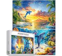 Jigsaws Puzzles for Adults 5000 pcs Pieces, Ocean Puzzle World Pattern Design, Wooden Puzzle Educational Games Challenging Adult Crafts with Gift Box Packaging, Home Room Wall Decor, 62x42in, Model535