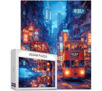 Jigsaws Puzzles for Adults 6000 pcs Pieces, Japan Puzzle Street Pattern Design, Wooden Puzzle Educational Games Challenging Adult Crafts with Gift Box Packaging, Home Room Wall Decor, 72x42in,Model580