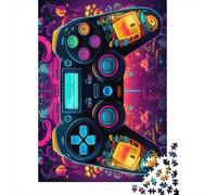 Jigsaws Puzzles for Adults Colorful Gamepad 1000 Piece Jigsaw Puzzle Wooden Puzzles Suitable for Adults And over 18 Years Old Brain Teaser Puzzle 1000pcs (75x50cm)
