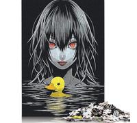 Jigsaws Puzzles for Adults Horror Duck 500 Piece Jigsaw Puzzle Wooden Puzzles Suitable for Adults And over 18 Years Old Brain Teaser Puzzle 500pcs (52x38cm)
