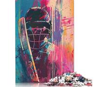 Jigsaws Puzzles for Adults Urban Cricketer 500 Piece Jigsaw Puzzle Wooden Puzzles Suitable for Adults And over 18 Years Old Brain Teaser Puzzle 500pcs (52x38cm)