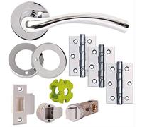 Jigtech JTB71000 Solar Door Pack-Latch-Polished Chrome