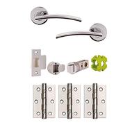 Jigtech JTB71005 Sabre Door Pack-Latch-Polished Chrome, 57mm