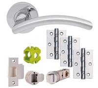 Jigtech JTB71010 Viper Door Pack-Latch-Polished Chrome, 57mm