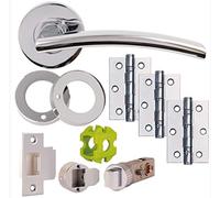 Jigtech JTB81005 Sabre Door Pack-Privacy-Polished Chrome, 57mm
