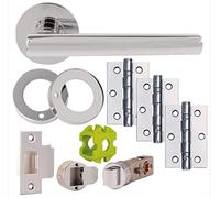 Jigtech JTB81015 Eden Door Pack-Privacy-Polished Chrome