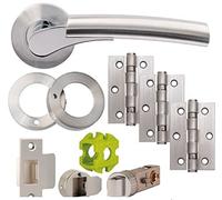 Jigtech JTB81065 Ultro Door Pack-Privacy-Polished Satin Chrome