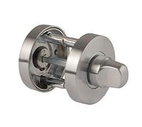 Jigtech Polished/Satin Chrome Round Bathroom Snib Turn & Release