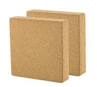 JIH Ceramic Filter Media,Block Bio-Filter Media for Marine and Freshwater Aquariums, 3.95 by 3.95 by 1-Inch, 2Pcs