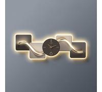 JIHAJU 3D Wall Art Clock Decor, Wall Clock Decorative, Home Decor Hanging Sculpture Painting, Crystal Porcelain Dial Silent Quartz, for Living Room Entrance Corridor(O,180x60cm(Fits2.0-2.4mWall))