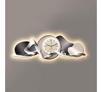 JIHAJU 3D Wall Art Clock Decor, Wall Clock Decorative, Home Decor Hanging Sculpture Painting, Crystal Porcelain Dial Silent Quartz, for Living Room Entrance Corridor(B,180x60cm(Fits2.0-2.4mWall))