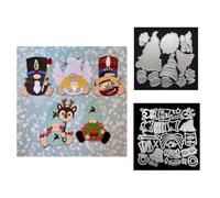 JIHFOHHA 5Style Christmas Gnome Deer Cutting Die Christmas Angel Gnome Embossing Metal Dies Cut for DIY Scrapbooking Album Decorative Paper Crafting Card Making
