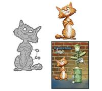 JIHFOHHA Cat Cutting Die Embossing Metal Dies Cut for DIY Scrapbooking Album Decorative Paper Crafting Card Making
