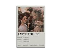 JIHJOO Classic Movie Labyrinth Vintage Posterwall Art Canvas Aesthetic Music And Movie Decoration Living Room Bedroom 16x24inch(40x60cm) Unframe-style