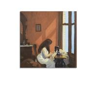 JIHJOO Edward Hopper's Work The Son of A Woman by The Painterwall Art Canvas Aesthetic Music And Movie Decoration Living Room Bedroom 20x20inch(50x50cm) Unframe-style
