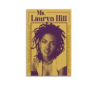 JIHJOO Lauryn Poster Hill VintageWall Art Canvas Poster Music Albums And Movies Decoration Artwork Gifts Room Aesthetics 08x12inch(20x30cm) Unframe-style
