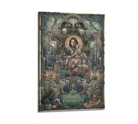 JIHJOO Pan's Labyrinthwall Art Canvas Aesthetic Music And Movie Decoration Living Room Bedroom 08x12inch(20x30cm) Frame-style