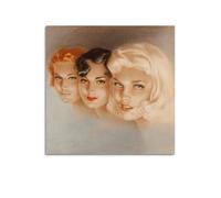 JIHJOO Pin Up Girls 33 - by Alberto Vargas Painting Art Posterswall Art Canvas Aesthetic Music And Movie Decoration Living Room Bedroom 12x12inch(30x30cm) Unframe-style
