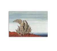 JIHJOO Rene Magritte ArtWork - Island of Treasures Print Posterwall Art Canvas Aesthetic Music And Movie Decoration Living Room Bedroom 20x30inch(50x75cm) Unframe-style