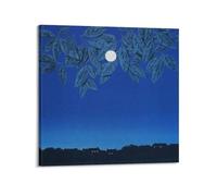 JIHJOO The Blank Page by Rene Magritte Art Posterwall Art Canvas Aesthetic Music And Movie Decoration Living Room Bedroom 12x12inch(30x30cm) Frame-style