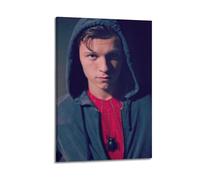 JIHJOO Tom Hollandwall Art Canvas Aesthetic Music And Movie Decoration Living Room Bedroom 24x36inch(60x90cm) Frame-style