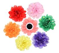 JIHUOO 10 Pcs 10cm Extra Large Dog Collar Flowers Flower Dog Collar Attachment Cute Pet Collar Charms Female Dog Neck Bows Pet Flower Bow Ties Girl Puppy Flower Collars for Medium Large Dogs