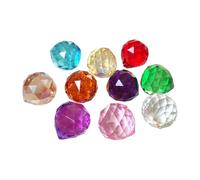 JIHUOO 10 Pcs 30 mm Suncatcher Crystal Balls Beads Faceted Glass Sun Catcher Crystals Rainbow Crystal Suncatchers Prism Sun Catchers Hanging Crystal Prisms Rainbow Maker Hanging Crystals for Windows