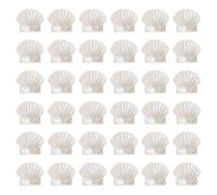 JIHUOO 100 Pcs 11 x 13mm Sea Shell Resin Beads Plastic Seashell Charms Ocean Life Charm Beads Sea Animal Pendants Jewelry Making Charms Craft Supplies for Earrings Bracelets Necklaces Beige