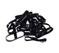 JIHUOO 100 Pcs 30mm Thick Black Rubber Bands Elastics Heavy Duty Rubber Bands Wide Elastic Rubber Bands Strong Durable Rubber Bands School Office Supplies