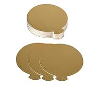 JIHUOO 100 Pcs Mini Round Cake Base Boards Mousse Cardboard Dissert Board Cake Paper Plates for Wedding Parties