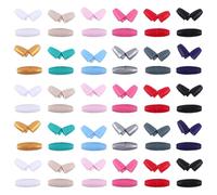 JIHUOO 100 Pcs Plastic Breakaway Lanyard Clasps Necklace Safety Clasps Bead Barrel Connectors Bracelet Barrel Clasps Jewelry Making Cord Clasps Multicolor