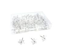 JIHUOO 100 Pcs Plastic Star Thumb Tacks Push Pins Decorative Thumbtacks Cute Pushpins Cork Board Tacks Bulletin Board Tacks Map Tacks for Whiteboard Clear