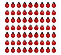 JIHUOO 100 Pcs Small 3D Ladybug Nail Charms Little Lady Bug Charms Mini Resin Animals Cute Animal Nail Design Charms Flat Back Cabochons Spring DIY Nail Art Decorations Phone Case Embellishments