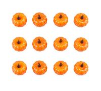 JIHUOO 12 Pcs Artificial Mini Pumpkins Fake Fruit Fall Harvest Halloween Thanksgiving Decoration