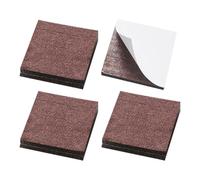JIHUOO 18 Pcs Square Felt Furniture Pads Sliders Self Adhesive Table Leg Protectors Cushions Dining Chair Anti Scratch Pads Floor Surface Protectors for Hardwood Floors 5cm