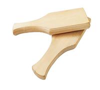 JIHUOO 2 Pcs Wooden Paddles Clay Paddle Butter Making Paddles Pottery Manufacture Tool