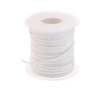 JIHUOO 200 Feet Cotton Candle Wick Roll Braided Candle Wick Spool Candle Making Wick Taper Candle Cotton Wick Oil Candle Wick Replacement Cotton Craft String Candle Craft Supplies