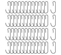 JIHUOO 200 Pcs 3cm Christmas Ornament Hooks Xmas Tree Ornament Hangers Christmas Ball Hanging Hooks Holiday Decoration Hooks Light Hanging Hooks Metal Wire Hanging Hooks for Party Decor Black