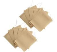 JIHUOO 200 Pcs 6 x 8 cm Tea Filter Bags Empty Loose Leaf Tea Bags Filters Unbleached Paper Drawstring Tea Bags Spice Infuser Bags