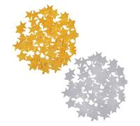 JIHUOO 200 Pcs Glitter Foam Star Stickers Silver and Golden Star Stickers Decorative Scrapbooking Stickers Kids Craft Stickers Greeting Card Stickers