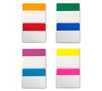 JIHUOO 200 Pcs Sticky File Index Tabs Post it Note Tabs Page Tab Stickers File Folder Tab Dividers Self Adhesive Binder Tabs Colorful Blank Book Tabs Reading Sticky Notes