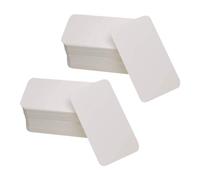 JIHUOO 200 Pcs White Paper Note Cards Blank Small Business Cards Mini Note Cards Cardstock Index Cards Message Gift Cards Cardboard Word Cards